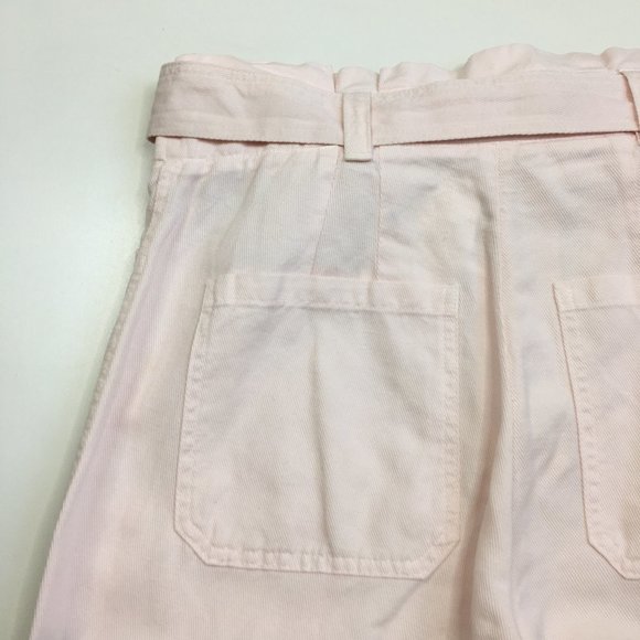 NWT A.L.C Pink Italian Linen Blend Belted High Waist Tapered Leg Soft Jeans - Picture 9 of 12